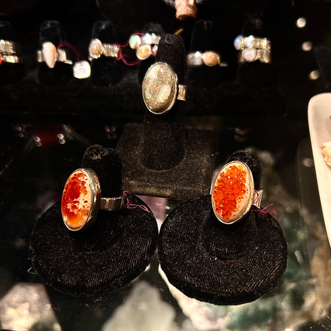 Fire Opal - Large Ring