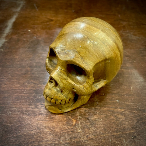 Picture Jasper Small - Carved Stone Skull