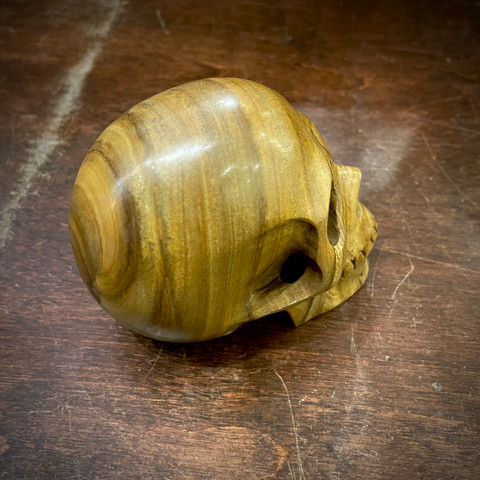 Picture Jasper Small - Carved Stone Skull