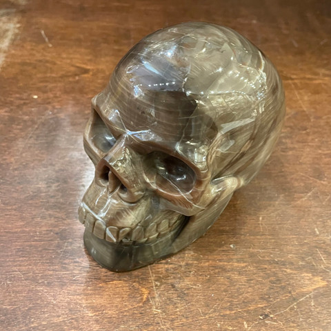 Generic Jasper Large - Carved Stone Skull