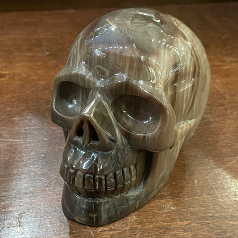 Generic Jasper Medium - Carved Stone Skull