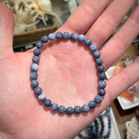 Blue Coral Beaded Bracelet