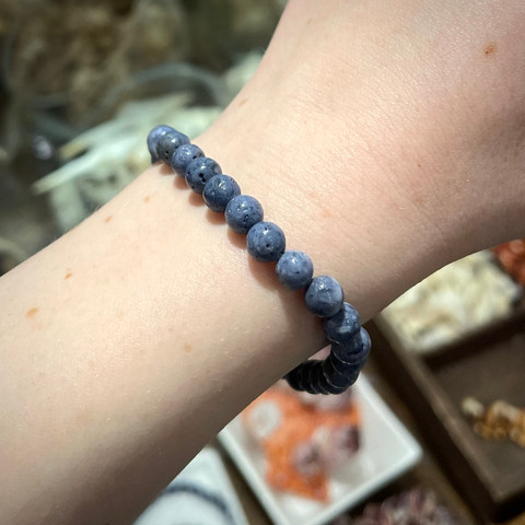 Blue Coral Beaded Bracelet