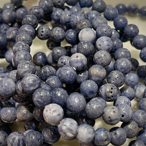 Blue Coral Beaded Bracelet