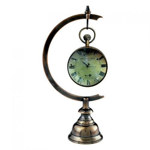 Victorian Eye of Time Desk Clock on Stand -  Canada