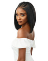 Outre Perfect Hairline HD Wig Jenisse styled to showcase lace frontal versatility