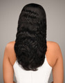 Feme 2-in-1 Human Hair Chantel half wig - back view of hair down