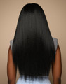 Feme Weave Blowout yaki texture synthetic hair extensions back view