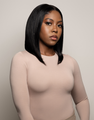 Woman wearing Feme Collection HD Lace Wig Human Hair Bob