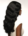 Woman wearing Feme Human Hair Weave Body Wave