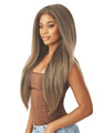 Woman wears Outre Melted Hairline - KINKYSOFT 1