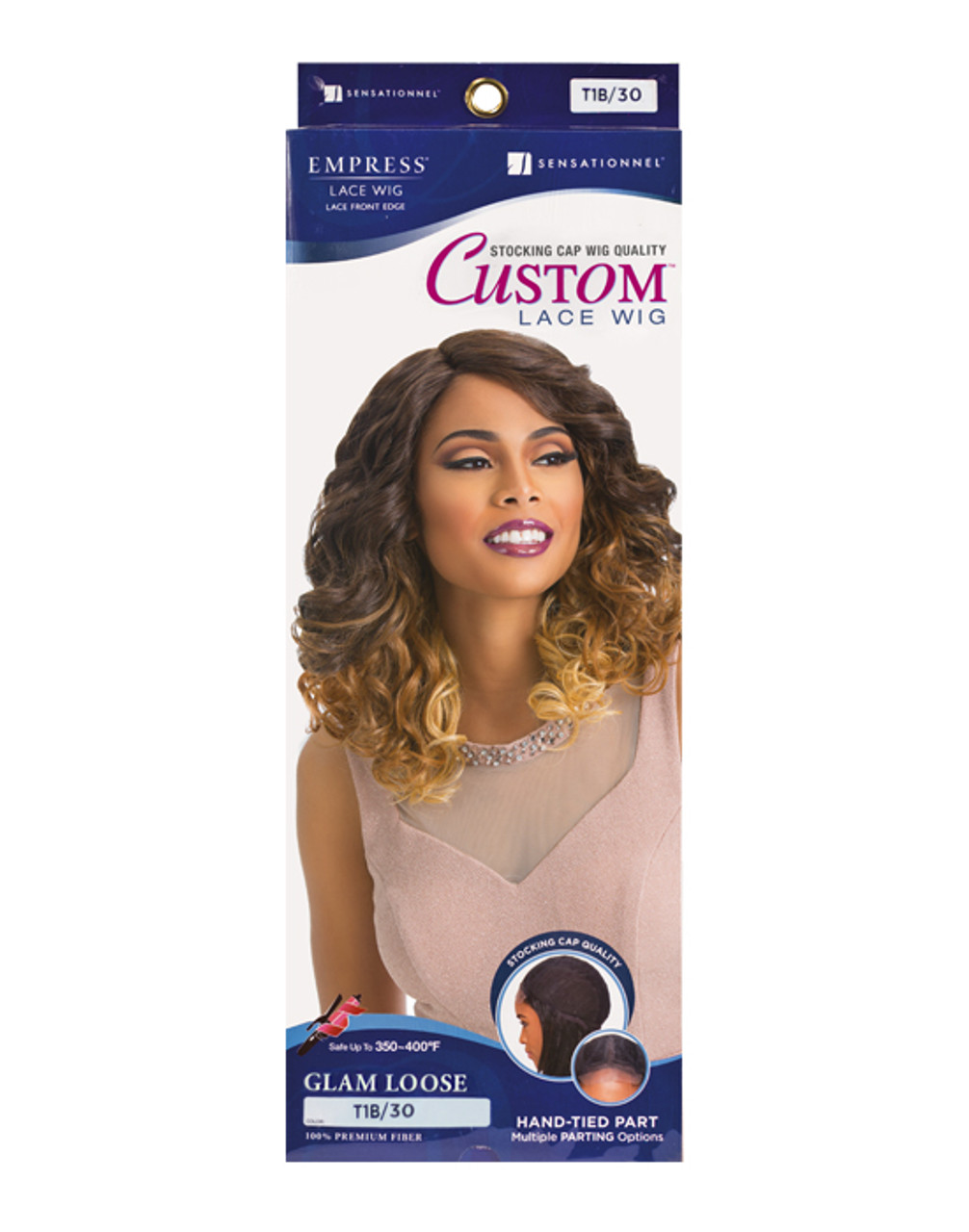 sensationnel empress custom lace front wig loose deep