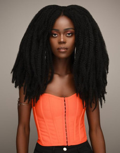 Woman wearing Soft N Silky - Afro Twist Braid