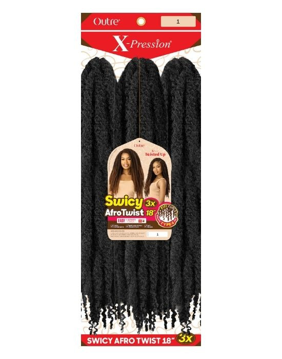 Packaging of Outre X-Pression Twisted Up -  Swicy Afro Twist