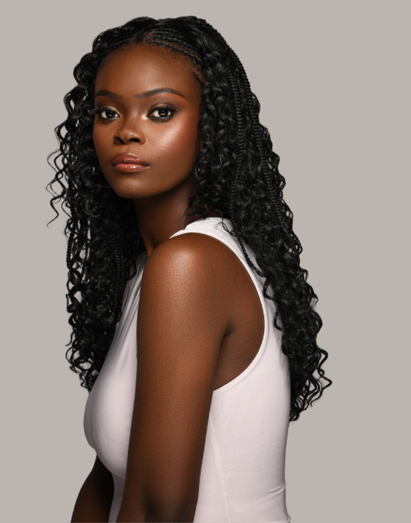 Feme Half Wig Whitney front view 