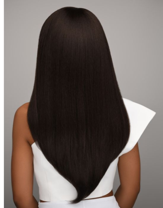 Feme 2-in-1 Nadia half wig - back view of hair down