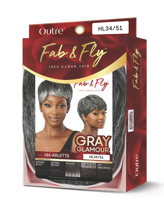 Outre Fab & Fly Arlette human hair wig packaging
