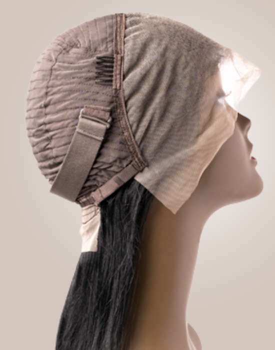 Feme Collection HD Lace Wig Human Hair HD lace and cap side view