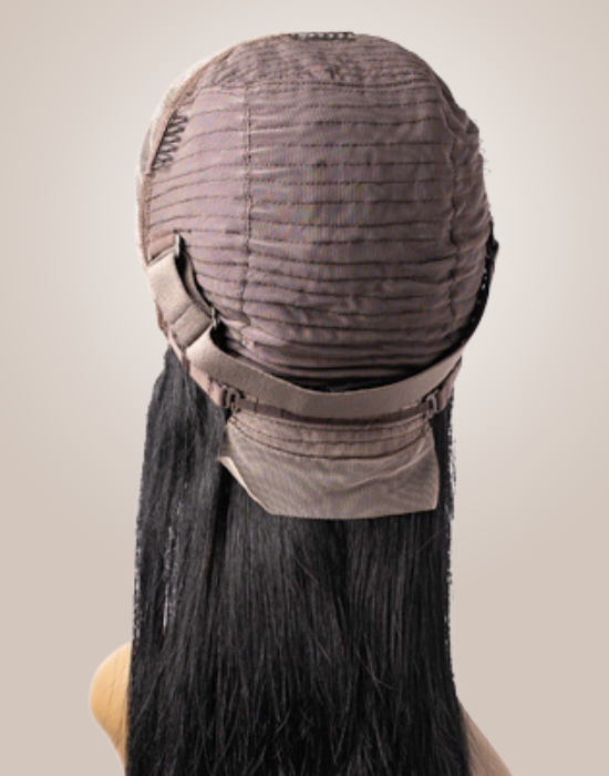 Feme Collection HD Lace Wig Human Hair HD lace back view