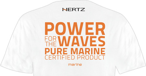 HERTZ MARINE WHITE SHORT SLEEVE  L