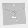 SOLD OUT! Today Show Hammered Initial Necklace SILVER