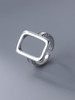 Sterling Rectangle Ring