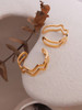 *Waterproof* Wavy Two Row Ring: Gold, Silver Or Rose