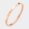 Classic Hinged Bangle: Gold, Silver Or Rose