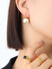 Pearl Swingback Hoops: Gold Or Silver