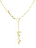 *Sterling Silver* Customized Lariat Necklace: Gold- MADE TO ORDER