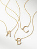 Gold Plated Sterling Silver Initial Necklace