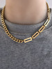 Dual Links Necklace: Gold Or Silver: Seen on Actress Jessica Marie Garcia!