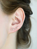 Custom Letter Stud Earrings: Gold 