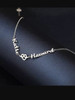 Sterling Customized Love Knot 2 Name Necklace