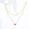 Minimalist Layered Birthstone Necklace