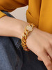 Chunky Pave Latch Bracelet: Gold Or Silver: Seen On The Source!