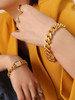 Chunky Pave Latch Bracelet: Gold Or Silver: Seen On The Source!