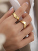 Curved Band Ring: Gold Or Silver