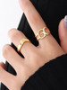 Open Ovals Ring: Gold Or Silver