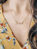 Sterling Custom Vintage Inspired Name Necklace: Rose