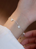 Sterling Silver Minimalist Delicate Heart Bracelet: Gold Or Silver