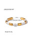 White & Gold Cuff Bracelet