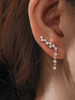 Sterling Ear Climber Dangle Earrings: Gold Or Silver