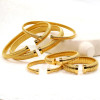 Skinny Banded Bracelet: Gold Or Silver