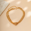 All Tied Up Necklace: Gold Or Silver: Seen On Tinashe!