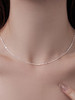 Minimalist Sterling Linked Chain Necklace: Gold Or Silver