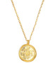 Sterling Compass Medallion Necklace: Gold Or Silver