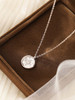 Sterling Compass Medallion Necklace: Gold Or Silver