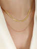 Smooth Golden Layers Necklace
