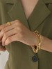 SALE! Oval Embellished Chunky Links Bracelet: Gold - LAST ONE!